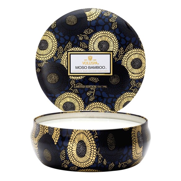 Japonica Moso Bamboo 3 Wick Tin Candle - Svíčka, VOLUSPA