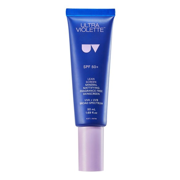 Lean Screen SPF50+ - Minerální matující pleťový krém bez vůně, ULTRA VIOLETTE
