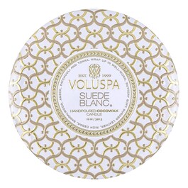 Maison Blanc Suede Blanc 3 Wick Tin Candle - Svíčka