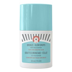 Bronze + Glow Drops – Samoopalovací a rozjasňujicí kapky s niacinamidem, FIRST AID BEAUTY