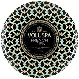 Maison Noir French Linen 3 Wick Tin Candle - Svíčka