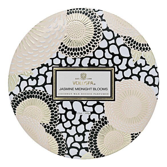 Japonica Jasmine Midnight Blooms 3 Wick Tin Candle - Svíčka, VOLUSPA