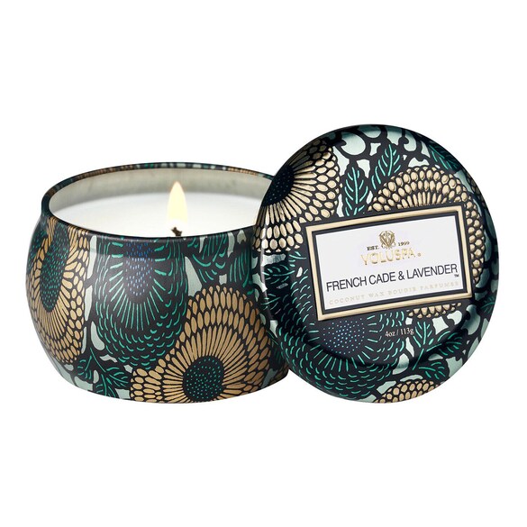 Japonica French Cade Lavender Mini Tin Candle - Svíčka, VOLUSPA