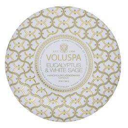 Maison Blanc Eucalyptus & White Sage 3 Wick Tin Candle - Svíčka