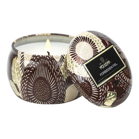 Japonica Forbidden Fig Mini Tin Candle - Svíčka, VOLUSPA