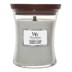 Vonná svíčka střední Lavender & Cedar, WOOD WICK