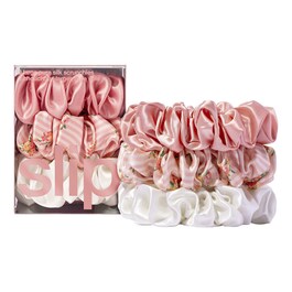 Pure Silk Large Scrunchies – Sada hedvábných gumiček