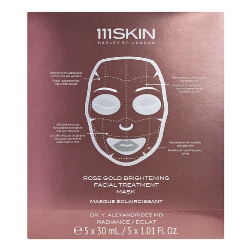 111SKIN - Rose Gold Brightening Facial Treatment Mask - Sada péče o obličej