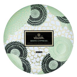 Japonica White Cypress Mini Tin Candle - Svíčka