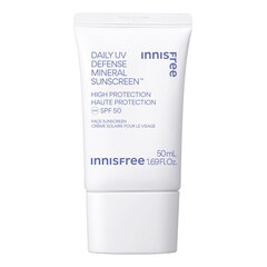 Daily UV Defense Mineral Sunscreen - Minerální opalovací krém na obličej s SPF50, INNISFREE