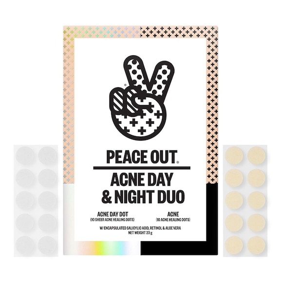 Acne Day & Night Duo – Sada náplastí proti nedokonalostem, PEACE OUT SKINCARE