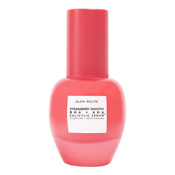 Strawberry Smooth – Rozjasňující sérum s kyselinou salicylovou, AHA a BHA, GLOW RECIPE