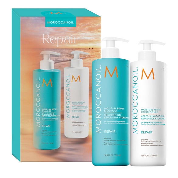 Shampoo & Conditioner Duo – Sada pro regeneraci vlasů, MOROCCANOIL