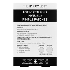 Hydrocolloid Invisible Pimple Patches – Náplasti proti pupínkům, THE INKEY LIST