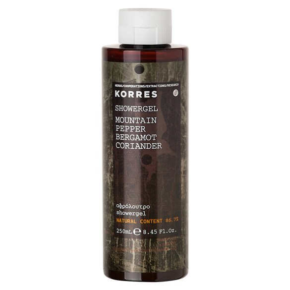 Korres Mountain Pepper - Pánský sprchový gel s horským pepřem, KORRES