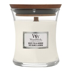 Malá vonná svíčka White Tea & Jasmine, WOOD WICK