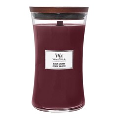 Velká vonná svíčka Black Cherry, WOOD WICK