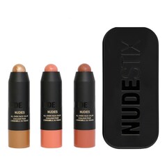 Mini Nudies Blush, Bronze, Glow Kit - Sada s líčením pro oči, rty a pleť, NUDESTIX