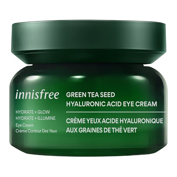 Hyaluronic Acid Eye Cream with Green Tea Seeds - Krém na kontury očí, INNISFREE