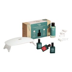 Kit Essentiel Green Flash Poppy Red –  Sada laků na nehty, MANUCURIST