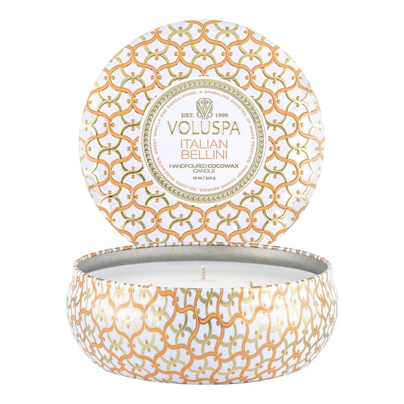 Maison Blanc Italian Bellini 3 Wick Tin Candle - Svíčka, VOLUSPA