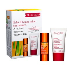 Self-Tan i Beauty Flash Balm - Samoopalovací sada, CLARINS