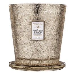 Japonica Gilt Pomander & Hinoki 3 Wick Candle - Svíčka