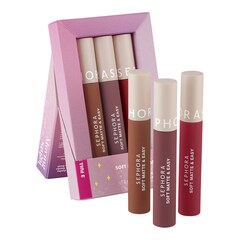 Moving Lights – Sada 3 matných rtěnek Soft Matte & Easy, SEPHORA COLLECTION