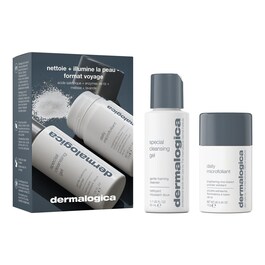 Cleanse + Brighten On The Go - Sada pro péči o obličej