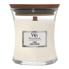 Malá vonná svíčka Linen, WOOD WICK