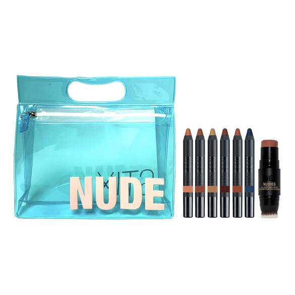 Nude Beach Palette Sun And Sea - Paletka očních stínů, NUDESTIX