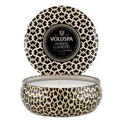 Maison Noir Ambre Lumiere 3 Wick Tin Candle - Svíčka, VOLUSPA