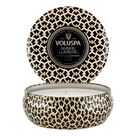 Maison Noir Ambre Lumiere 3 Wick Tin Candle - Svíčka