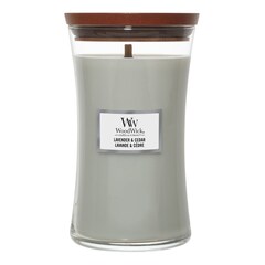 Velká vonná svíčka Lavender & Cedar, WOOD WICK