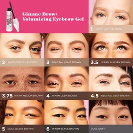 Gimme Brow+ Objemový gel na obočí - Gel na obočí s mikrovlákny