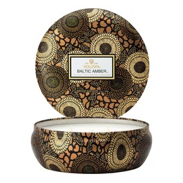 Japonica Baltic Amber 3 Wick Tin Candle - Svíčka