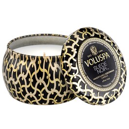 Maison Noir Suede Noir Mini Tin Candle – Svíčka