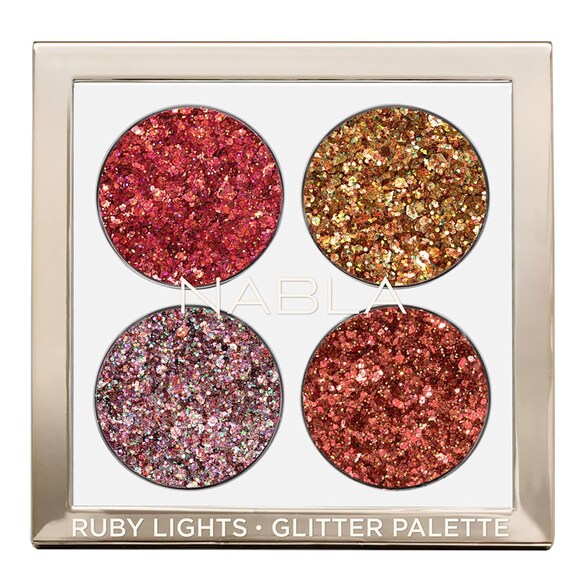 Ruby Lights Glitter Palette – Paletka očních stínů, NABLA