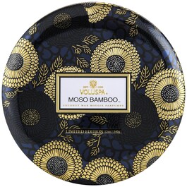 Japonica Moso Bamboo 3 Wick Tin Candle - Svíčka