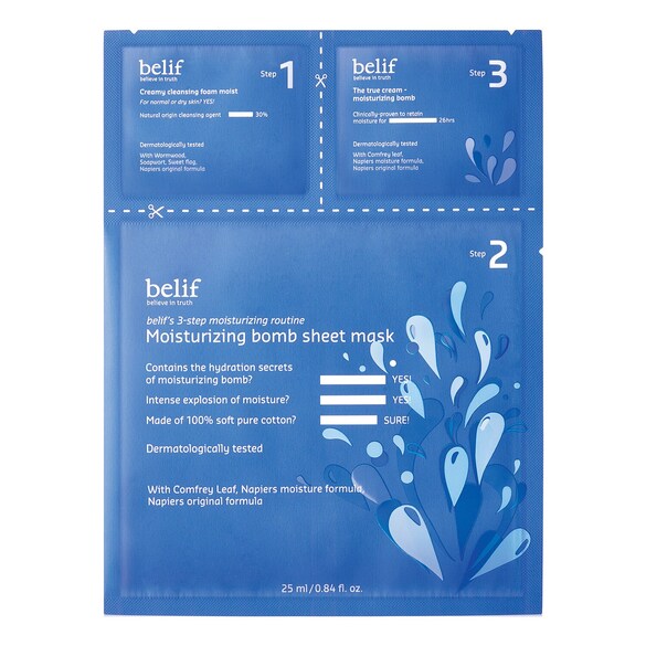 moisturizing bomb sheet mask hydratacni maska 3v1
