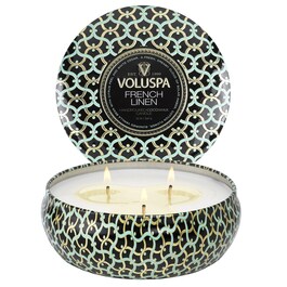 Maison Noir French Linen 3 Wick Tin Candle - Svíčka