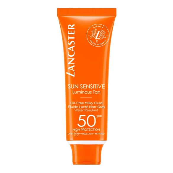 SUN SENSITIVE - Fluid bez oleje s mléčnou konzistencí SPF50, LANCASTER