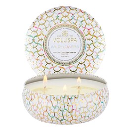 Maison Blanc Wildflowers 3 Wick Tin Candle - Svíčka