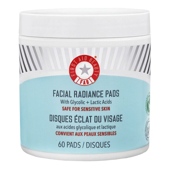 Facial Radiance Pads – Péče s kyselinou glykolovou a mléčnou, FIRST AID BEAUTY