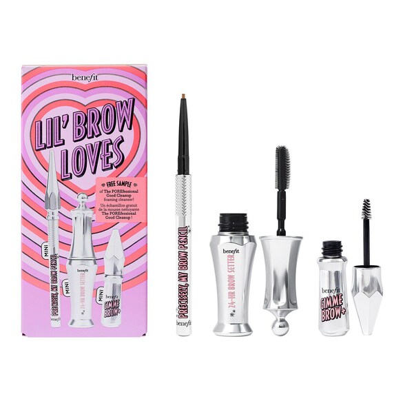 Lil' Brow Loves - Sada mini tužky, gelu a fixačního gelu na obočí, BENEFIT COSMETICS