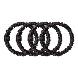 Pure Silk Skinny Scrunchies – 4 gumičky