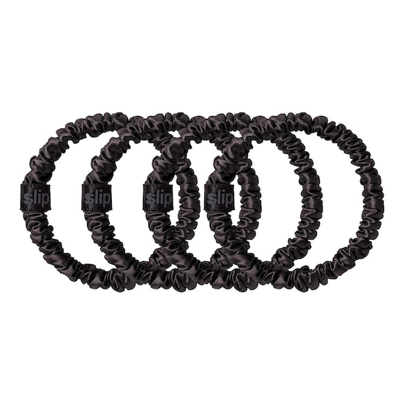 Pure Silk Skinny Scrunchies – 4 gumičky, SLIP