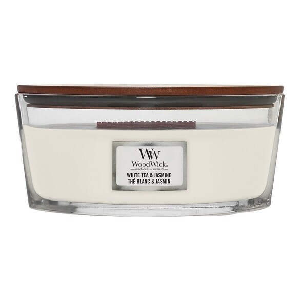 Vonná Svíčka Ellipse White Tea & Jasmine, WOOD WICK