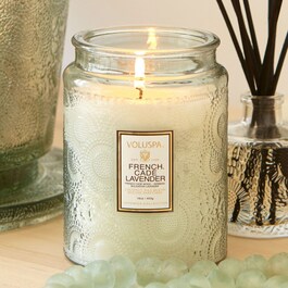Japonica French Cade Lavender Large Jar Candle - Svíčka
