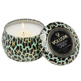 Maison Noir French Linen Mini Tin Candle – Svíčka